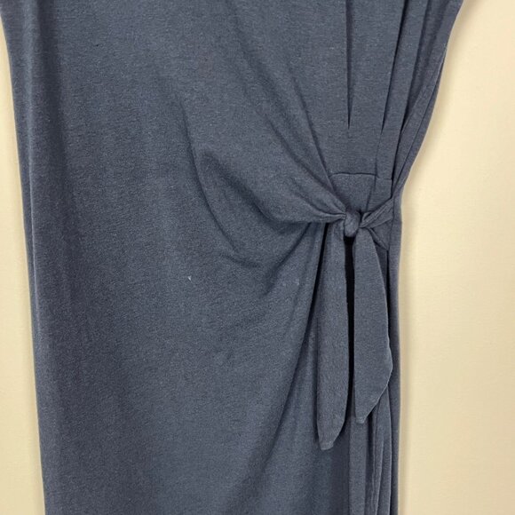 Tasc Performance Womens Navy Blue Tie Front T Shirt Dress Activewear size Small - Picture 3 of 11